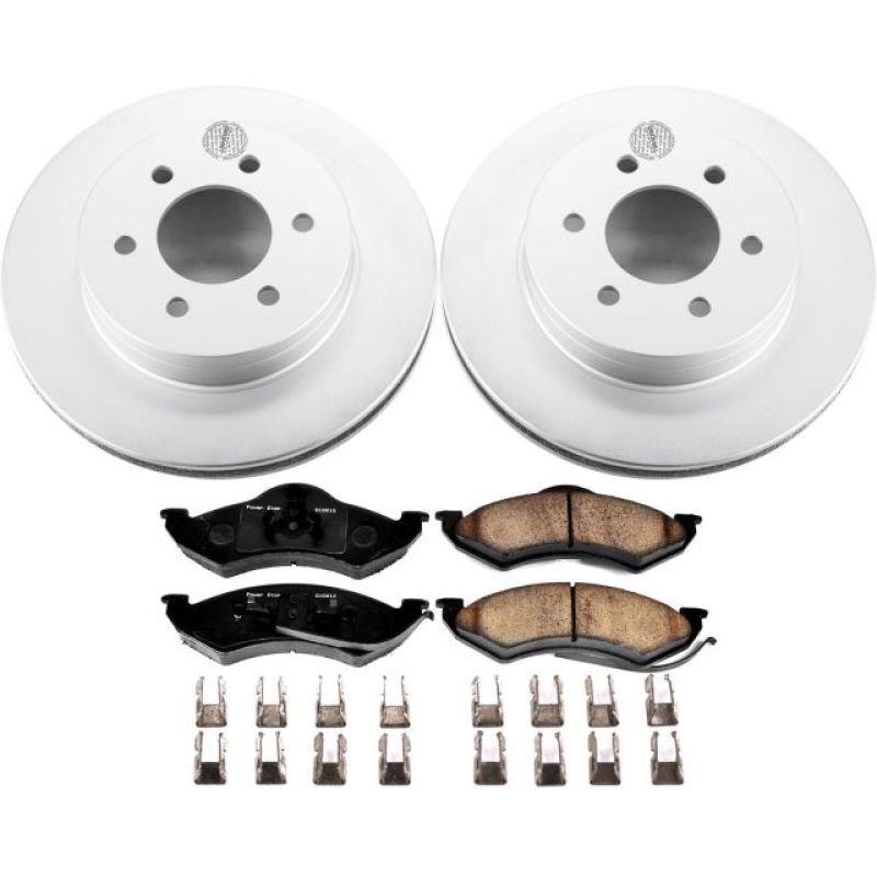Power Stop 1999 Dodge Dakota Front Z17 Evolution Geomet Coated Brake Kit Brake Kits - Performance Blank PowerStop