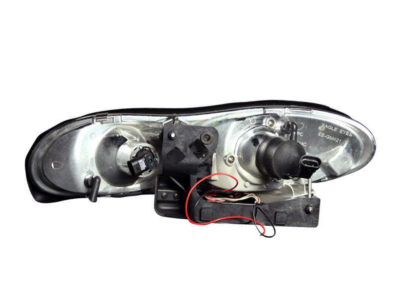 ANZO 1998-2002 Chevrolet Camaro Projector Headlights w/ Halo Black Headlights ANZO