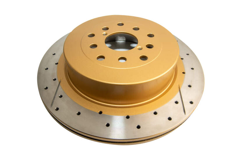 DBA 02-07 Subaru WRX STi 10 Stud Hole Rear Drilled & Slotted Street Series Rotor Brake Rotors - Slot & Drilled DBA