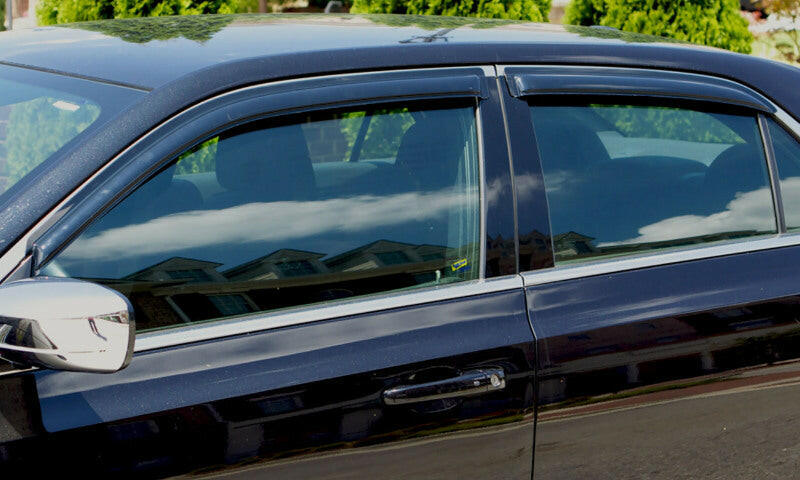 AVS 16-18 Honda Civic Ventvisor Outside Mount Window Deflectors 4pc - Smoke Wind Deflectors AVS