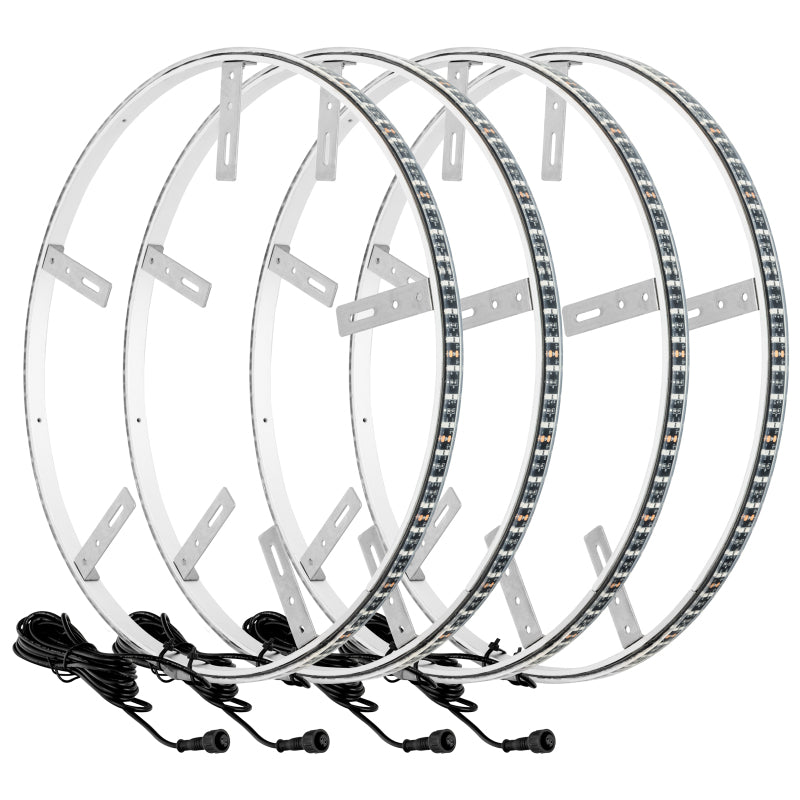 Oracle LED Illuminated Wheel Rings - Double LED - Blue Light Strip LED ORACLE Lighting