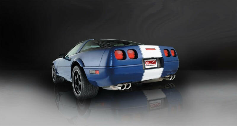 Corsa 1996-1996 Chevrolet Corvette C4 5.7L V8 LT4 Polished Sport Cat-Back Exhaust Catback CORSA Performance