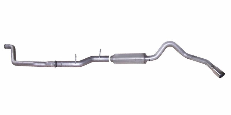 Gibson 03-07 Ford F-250 Super Duty Lariat 6.0L 4in Turbo-Back Single Exhaust - Stainless Turbo Back Gibson