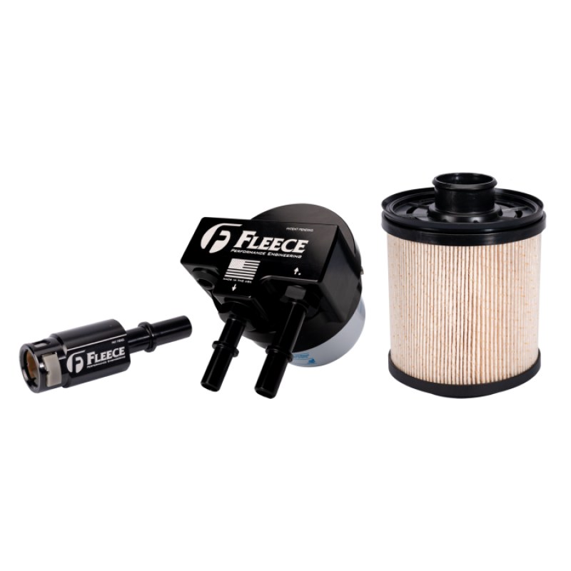 Fleece Performance 11-16 Ford 6.7L Power Stroke Fuel Filter Upgrade Kit w/Injector Return Fitting Fuel Filters Fleece Performance