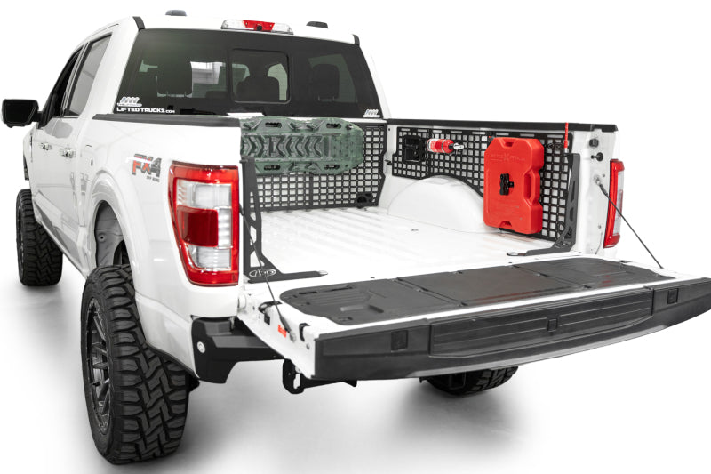 ADD 2021+ Ford F150 Raptor 66in Bed Side Molle Panels - Passenger Center Exterior Trim Addictive Desert Designs
