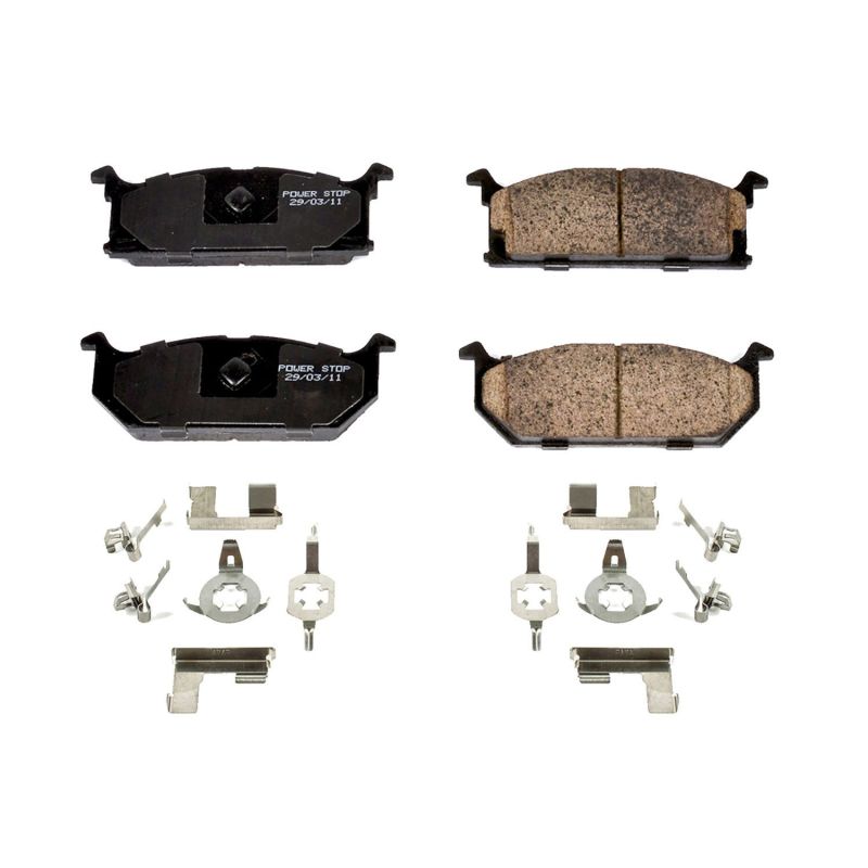 Power Stop 89-94 Geo Metro Front Z17 Evolution Ceramic Brake Pads w/Hardware Brake Pads - OE PowerStop