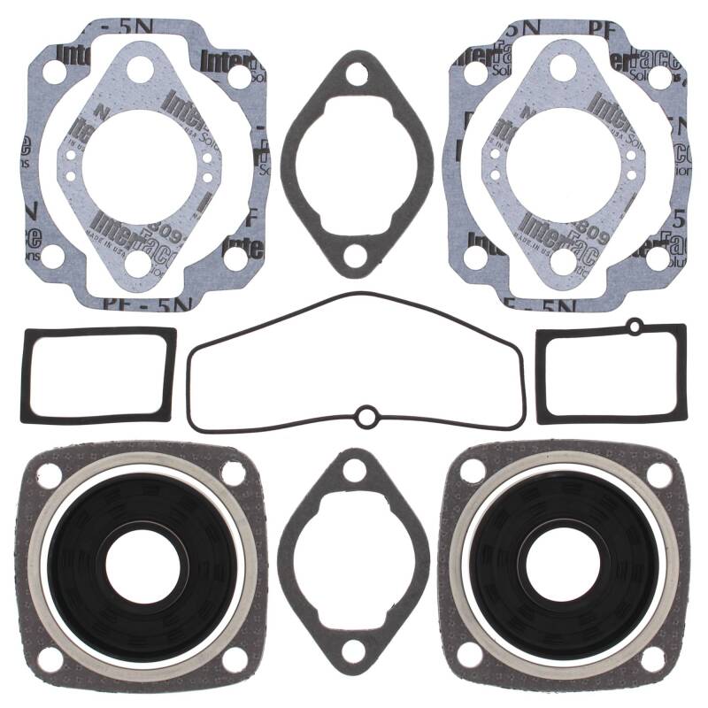 Vertex Gaskets 69-71 Ski-Doo Alpine / Nordic Complete Gasket Kit w/ Oil Seals Engine Hardware Vertex Pistons