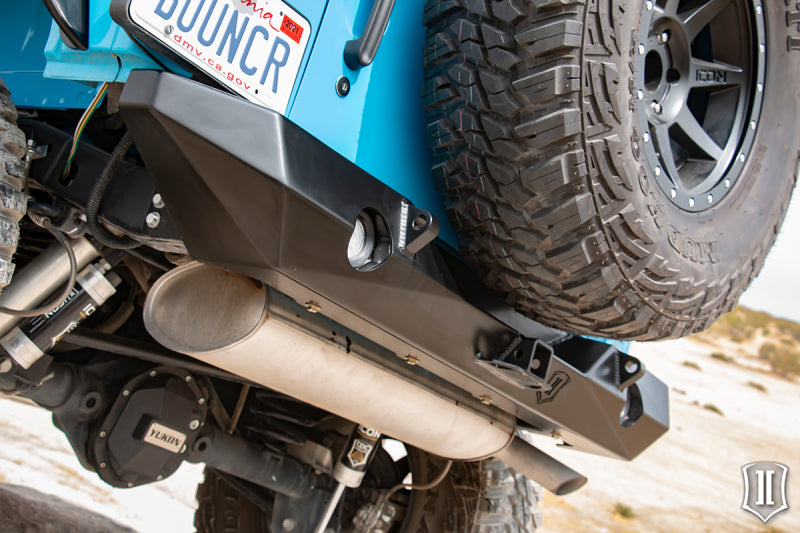 ICON 07-18 Jeep Wrangler JK Pro Series 2 Rear Bumper w/Hitch/Tabs Bumpers - Steel ICON
