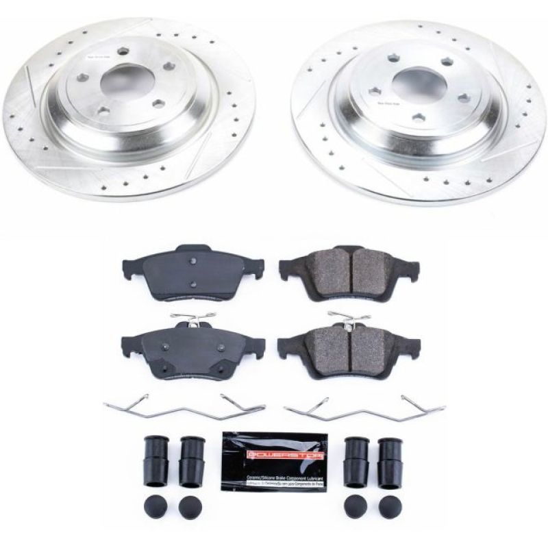 Power Stop 16-18 Ford Focus Rear Z23 Evolution Sport Brake Kit Brake Kits - Performance D&S PowerStop