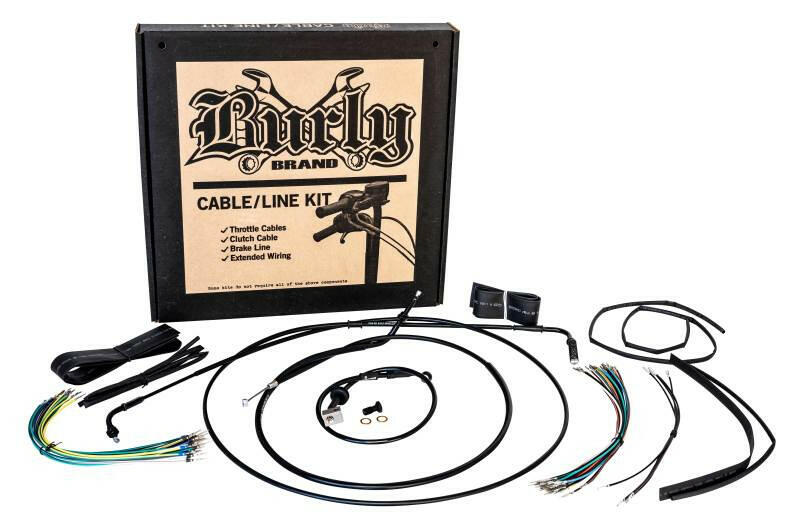 Burly Brand Cntrl Kit 12in Narrow Ape Throttle Cable Burly Brand