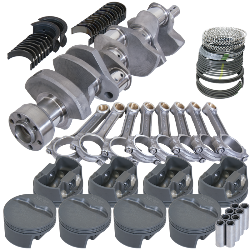 Eagle Chevy LT1 350 1Pc 3.480in Crank 6.000in I-Beam Rods -5cc 4.000in Pistons Rotating Assembly Rotating Assemblies Eagle