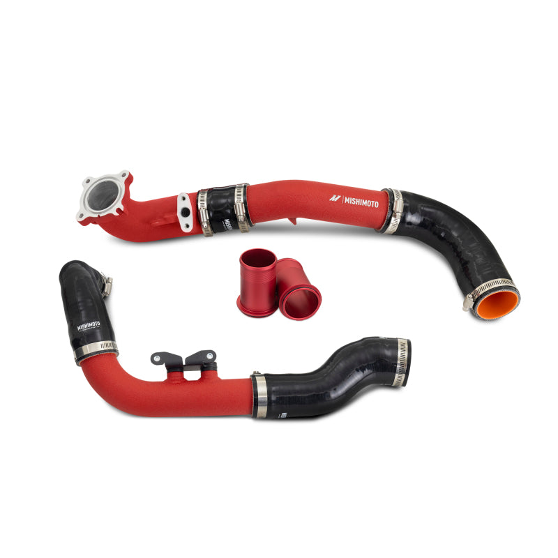 Mishimoto 2023+ Toyota GR Corolla Intercooler Pipe Kit - Wrinkle Red Intercooler Pipe Kits Mishimoto