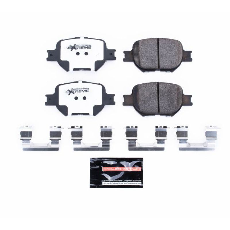 Power Stop 05-10 Scion tC Front Z26 Extreme Street Brake Pads w/Hardware Brake Pads - Performance PowerStop
