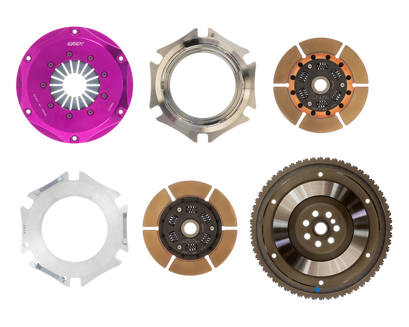 Exedy 2010-2012 Hyundai Genesis Coupe L4 Hyper Twin Cerametallic Clutch Sprung Center Disc Clutch Kits - Multi Exedy