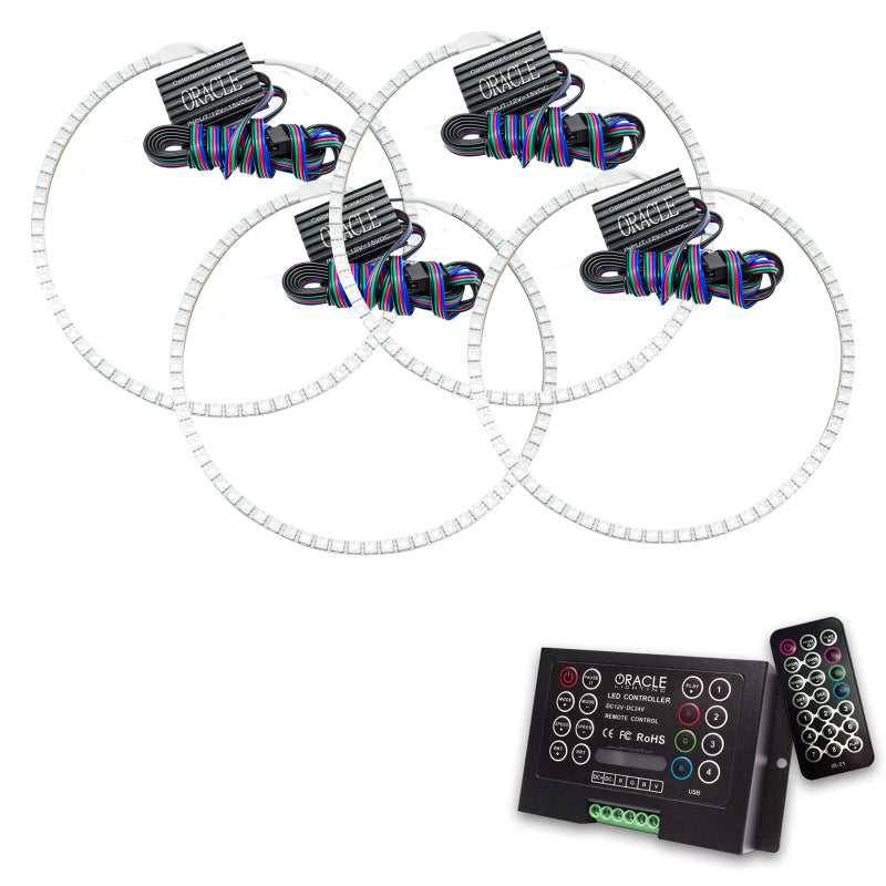 Oracle Jeep Grand Cherokee 05-10 Halo Kit - ColorSHIFT w/ 2.0 Controller Headlights ORACLE Lighting