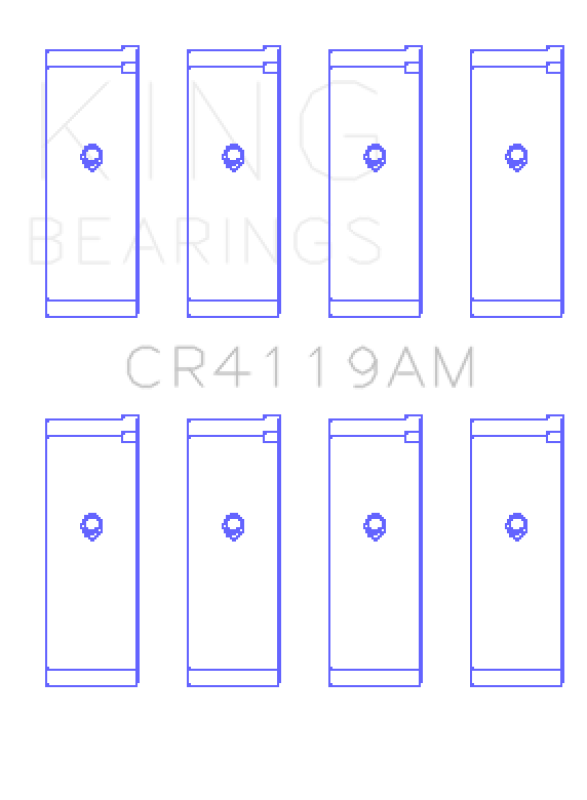 King Engine Bearings Mitsubishi 4G93/Sohc (Size +0.75mm) Connecting Rod Bearing Set Connecting Rods King Engine Bearings