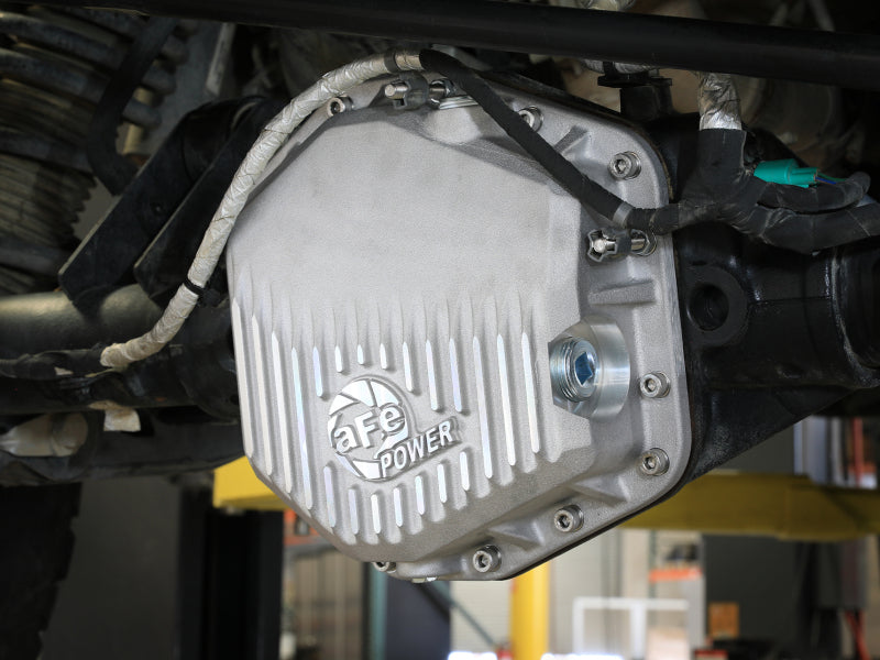 aFe 22-25 Ford Bronco Raptor V6 Rear Diff Cover - Raw w/ Machined Fins Diff Covers aFe
