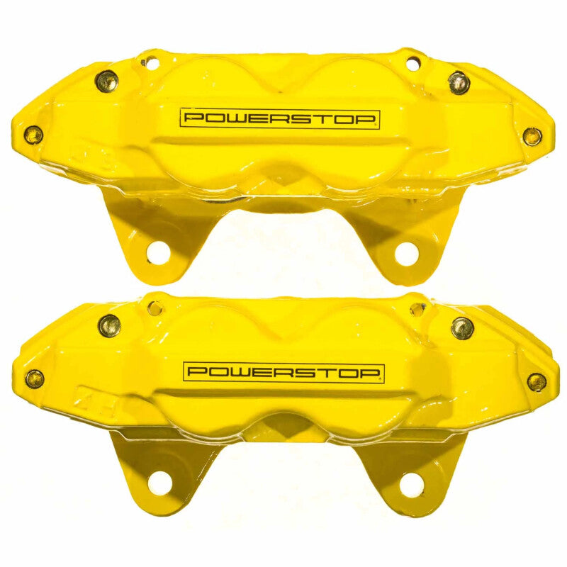 Power Stop 10-15 Toyota 4Runner Front Yellow Caliper Pair w/o Bracket Brake Calipers - Perf PowerStop