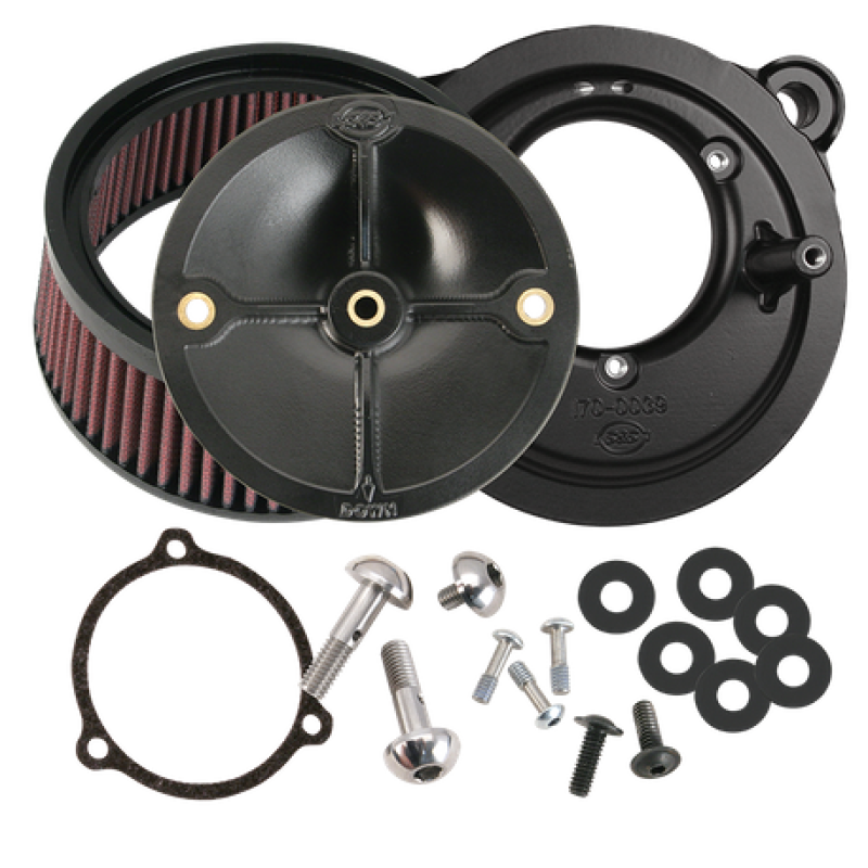 S&S Cycle 2008 Touring Stealth Air Cleaner Kit w/o Cover Air Intake Components S&S Cycle