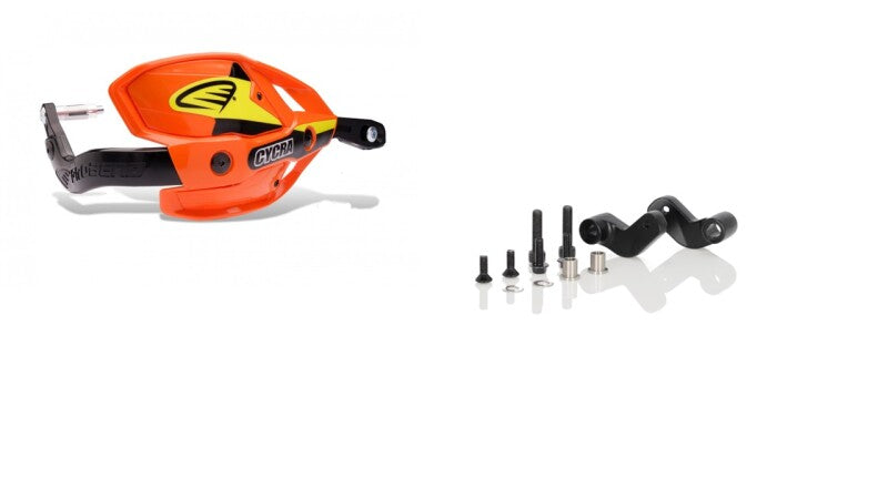 Cycra Probend Ultra Bar Pack w/ Flexx Link Bar Mount - Orange Hand Guards Cycra
