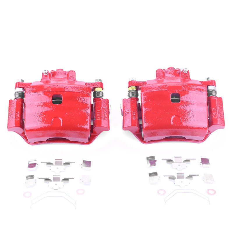 Power Stop 06-12 Ford Fusion Front Red Calipers w/Brackets - Pair Brake Calipers - Perf PowerStop
