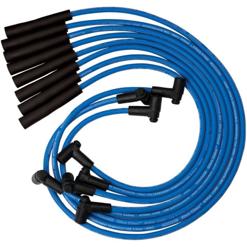 Moroso Custom Ignition Wire Set - Blue Max - Spiral Core Spark Plug Wire Sets Moroso