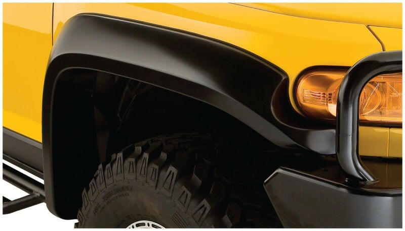 Bushwacker 07-14 Toyota FJ Cruiser Extend-A-Fender Style Flares 4pc - Black Fender Flares Bushwacker