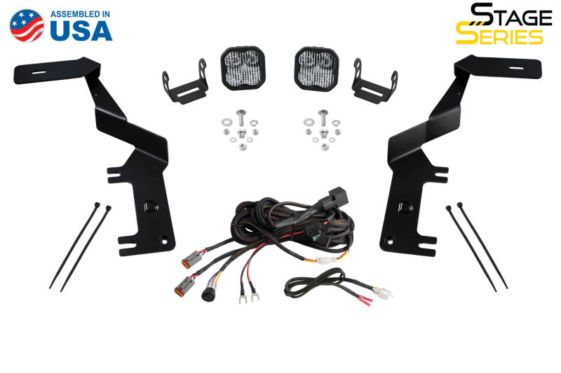 Diode Dynamics 17-22 Ford F250/F350/F450/F550 Super Duty Stage Series Backlit Ditch Light Kit Light Accessories and Wiring Diode Dynamics