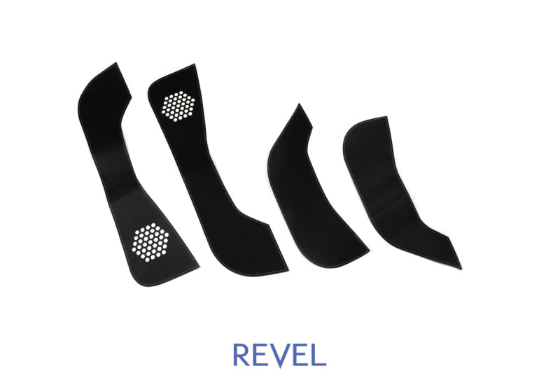Revel GT Design Kick Panel Cover (White Stitch) 16-19 Tesla Model 3 - 4 Pieces Door Panels Revel