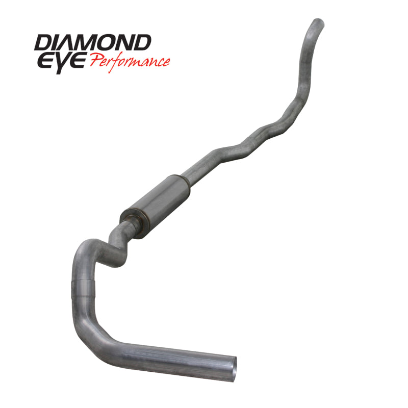 Diamond Eye KIT 4in CLAMP TB SGL AL: 89-93 DODGE CUMMINS 5.9L Turbo Back Diamond Eye Performance