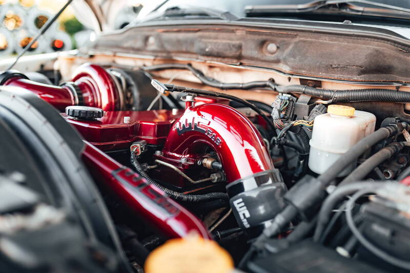 Wehrli 03-09 Dodge 5.9L/6.7L Cummins (Non-Twin CP3) Upper Coolant Pipe - Deore Gold Radiator Hoses Wehrli