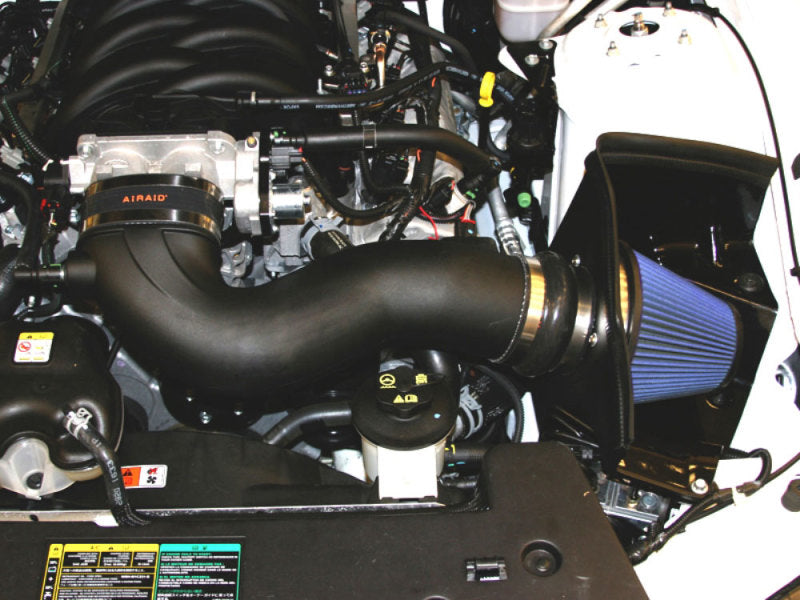 Airaid 05-09 Ford Mustang GT 5.0L Race Only (No MVT) MXP Intake System w/ Tube (Dry / Blue Media) Cold Air Intakes Airaid