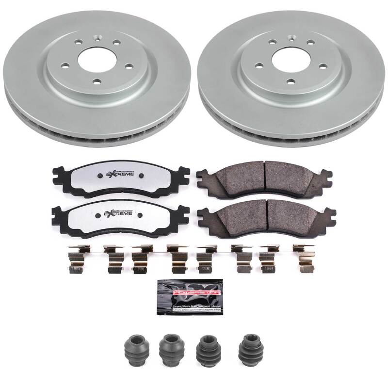 Power Stop 2010 Ford Taurus Front Z36 Coated Truck & Tow Brake Kit Brake Kits - Performance Blank PowerStop