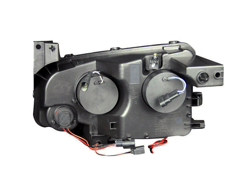 ANZO 2006-2010 Dodge Charger Projector Headlights w/ Halo Chrome Headlights ANZO