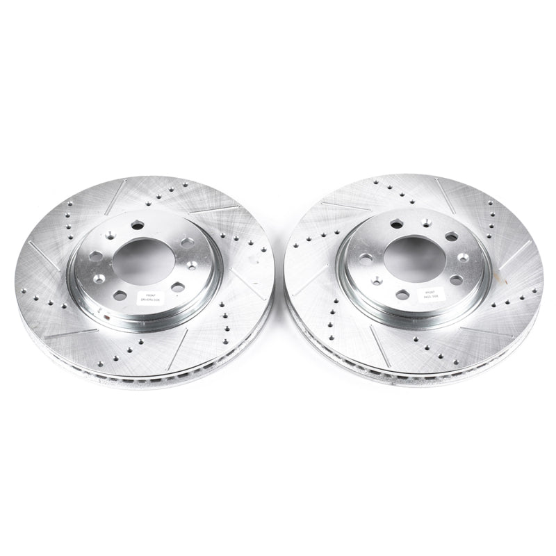 Power Stop 06-09 Pontiac Solstice Front Evolution Drilled & Slotted Rotors - Pair Brake Rotors - Slot & Drilled PowerStop