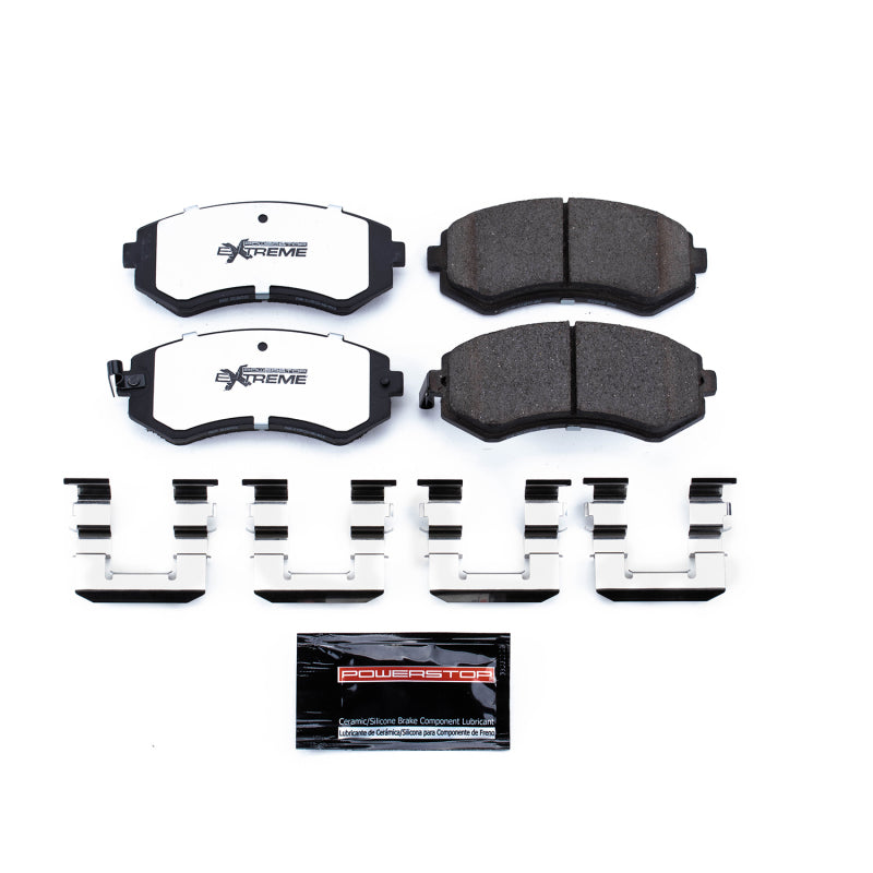 Power Stop 89-96 Nissan 240SX Front Z26 Extreme Street Brake Pads w/Hardware Brake Pads - Performance PowerStop