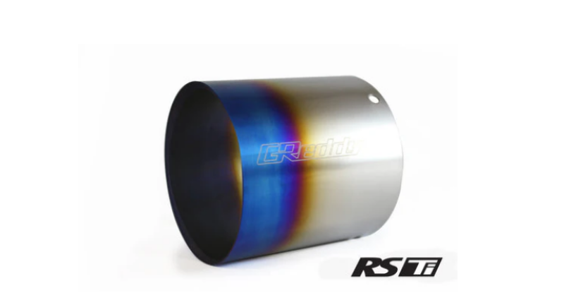 GReddy Burnt Titanium Tip 115mm Diameter 120mm Length (for Revolution RS/RS-TI/RS-Race) - 160 Rev RS Tips GReddy