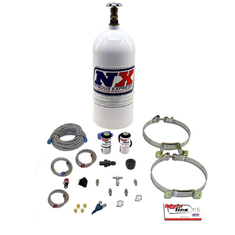 Nitrous Express Mainline EFI Single Nozzle Nitrous Kit w/10lb Bottle Nitrous Systems Nitrous Express