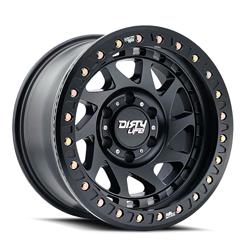 Dirty Life 9313 Enigma Race 17x9 / 8x170 BP / -12mm Offset / 125.2mm Hub Matte Black Wheel Wheels - Cast Dirty Life