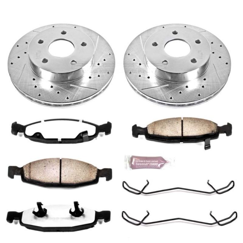 Power Stop 99-02 Jeep Grand Cherokee Front Z36 Truck & Tow Brake Kit Brake Kits - Performance D&S PowerStop