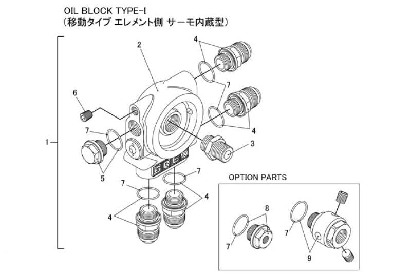GReddy Type I Oil Block Bypass Oil Filter Blocks GReddy