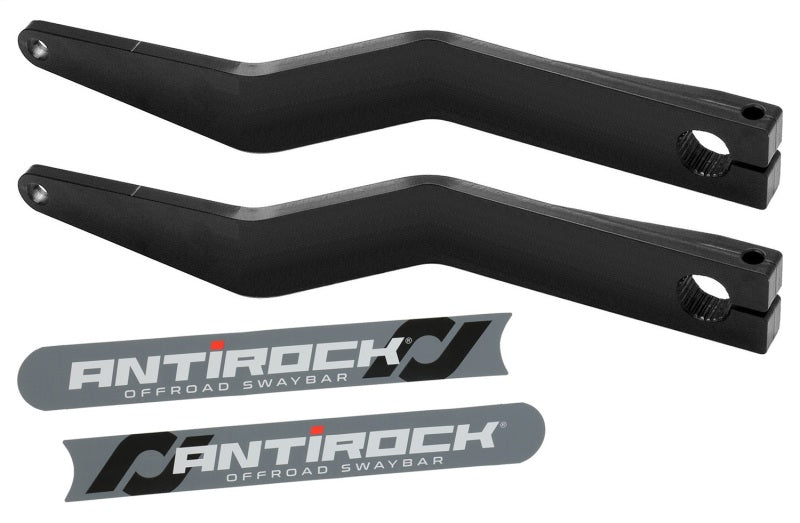 RockJock Antirock Fabricated Steel Sway Bar Arms 15.2in Long 2.5in Offset Bend w/ Stickers Pair Sway Bars RockJock