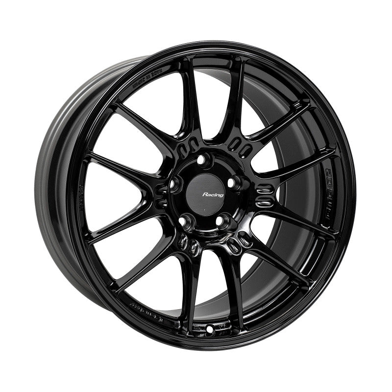 Enkei GTC02 18x9.5 5x114.3 40mm Offset 75mm Bore Gloss Black Wheel Wheels - Cast Enkei