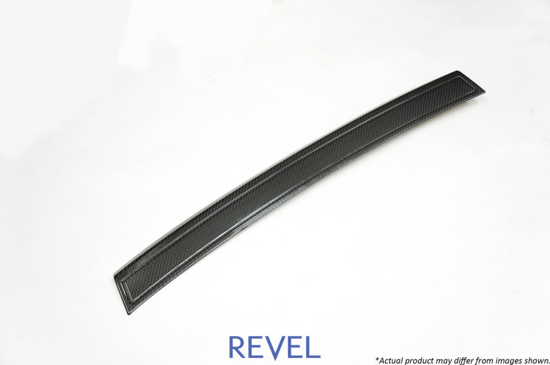 Revel GT Dry Carbon Rear Bumper Applique 15-18 Subaru WRX/STI - 1 Piece Carbon Accessories Revel