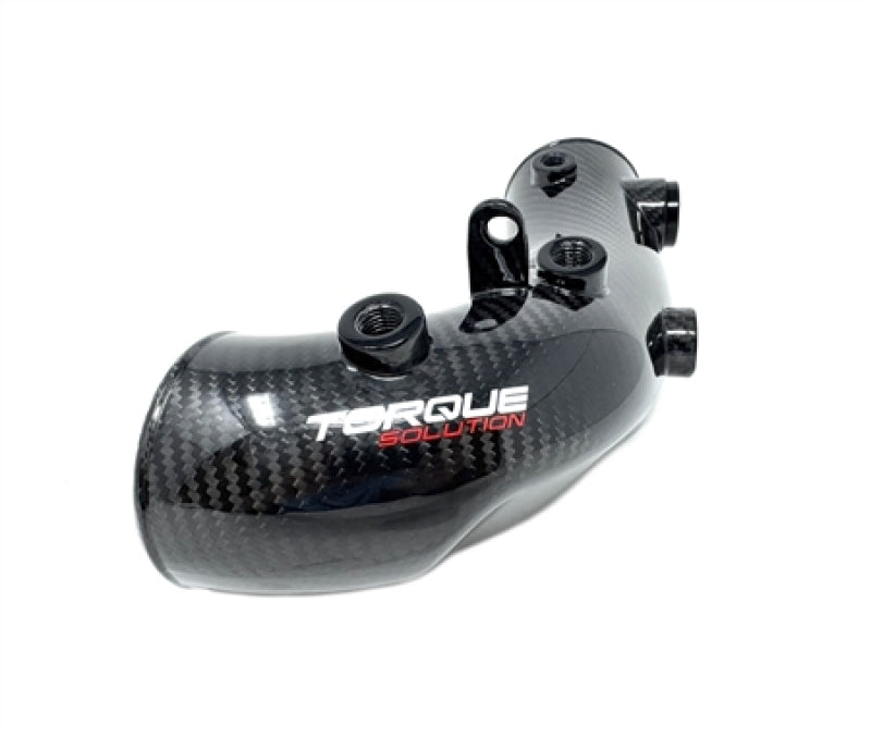 Torque Solution 02-07 Subaru WRX/04-21 STI HD Hard Turbo Inlet - Carbon Fiber - OEM / 2.4in Inlet Hoses Torque Solution