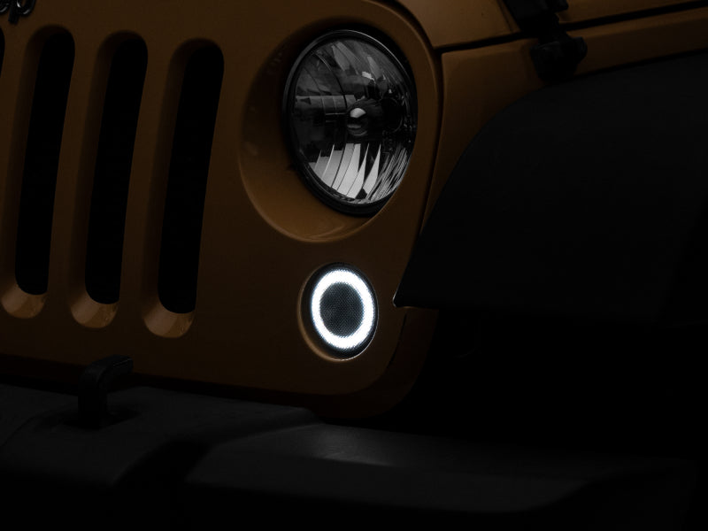 Raxiom 07-18 Jeep Wrangler JK Axial Series LED Turn Signals w/ Halo (Smoked) Headlights Raxiom