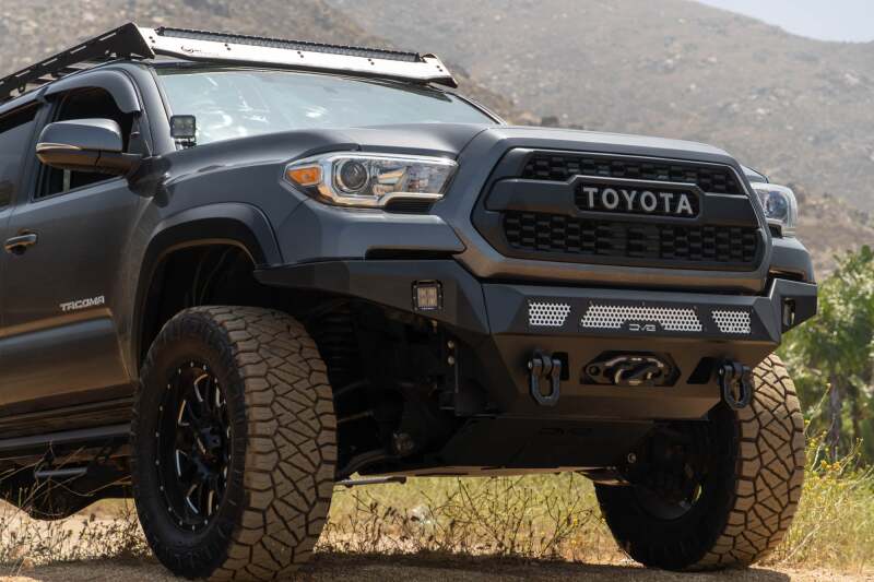 DV8 16-23 Toyota Tacoma MTO Series Winch Front Bumper Bumpers - Steel DV8 Offroad