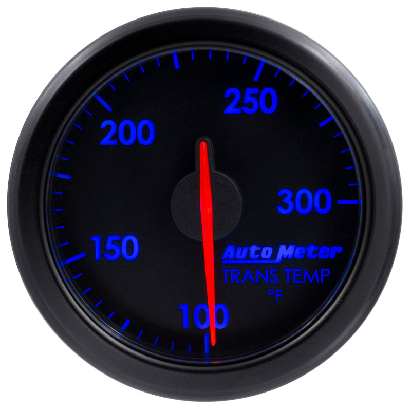Autometer Airdrive 2-1/6in Trans Temperature Gauge 100-300 Degrees F - Black Gauges AutoMeter