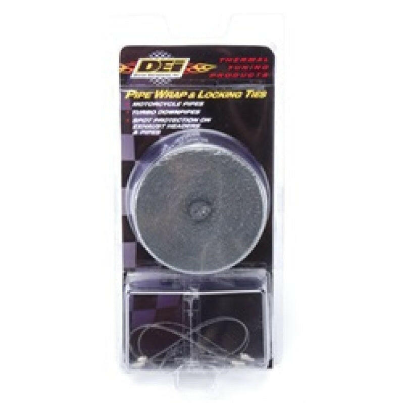 DEI Exhaust Wrap Kit - Pipe Wrap and Locking Tie - Black Exhaust Wrap DEI