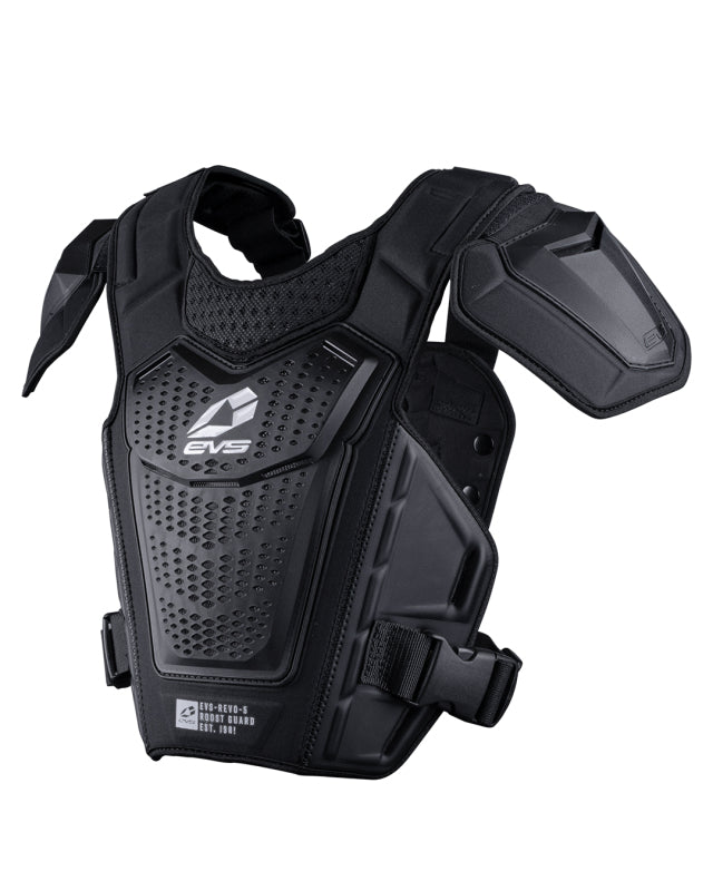 EVS Revo 5 Roost Deflector Black/White - Small/Medium Body Protection EVS